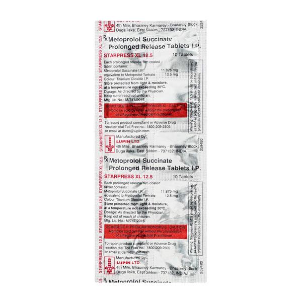 Starpress XL 12.5mg Tablet 10'S