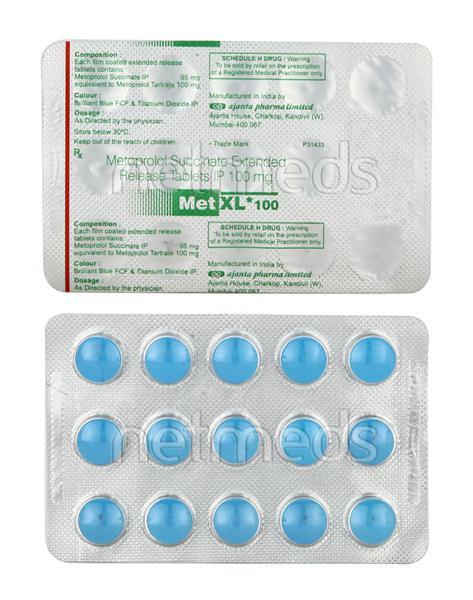 MET XL 100mg Tablet 15'S