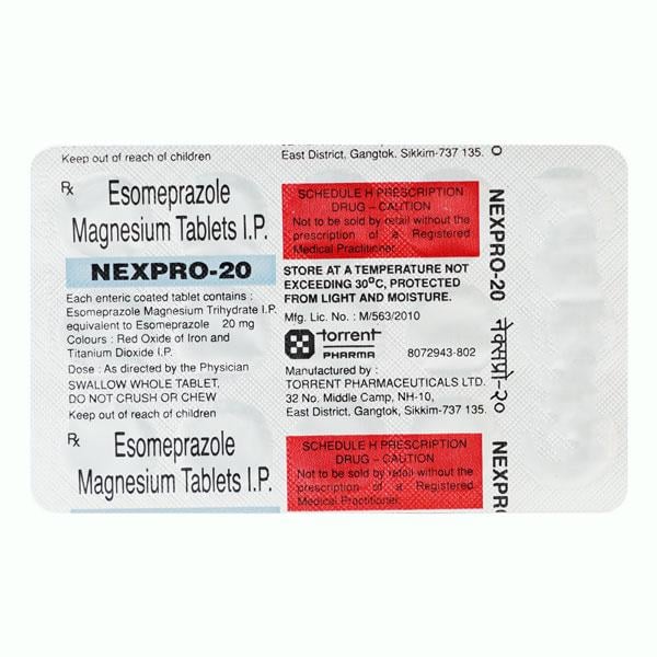 Nexpro 20mg Tablet 15'S