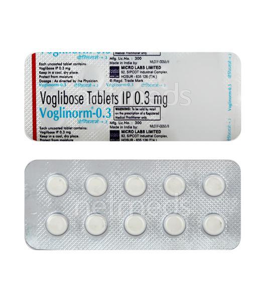 Voglinorm 0.3mg Tablet 10'S