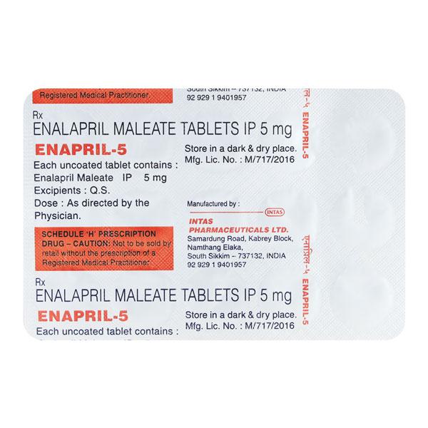 Enapril 5mg Tablet 15'S