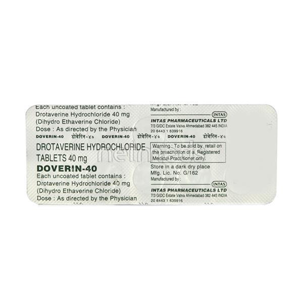 Doverin 40mg Tablet 10'S