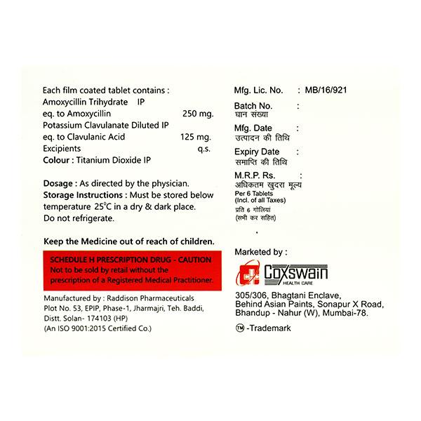 MOCA 375 Tablet 6's