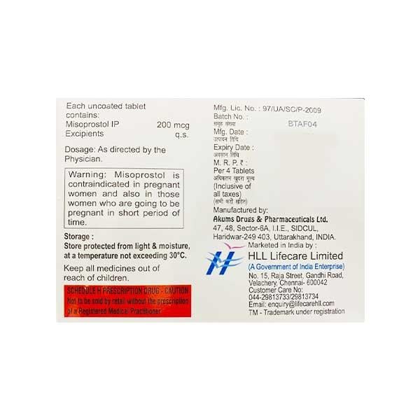 M Prost 200mcg Tablet 4'S