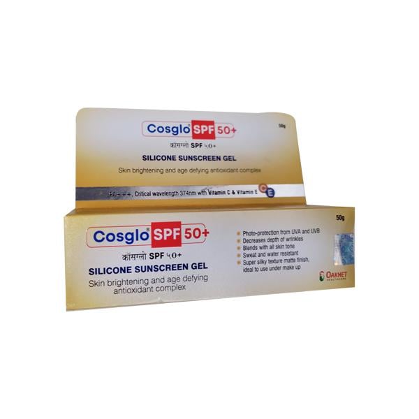 COSGLO SPF 50+ PA+++ Sunscreen Gel 50gm