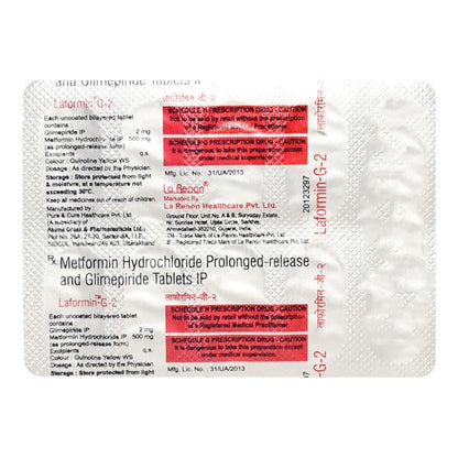 Laformin G 2/500mg Tablet 10'S