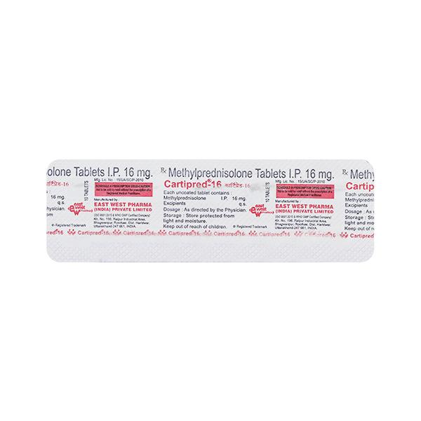 Cartipred 16mg Tablet 10'S