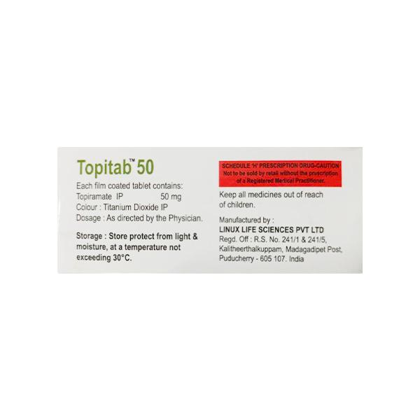 Topitab 50mg Tablet 10'S