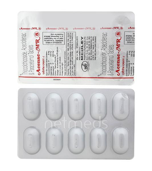 Acenac MR 8mg Tablet 10'S
