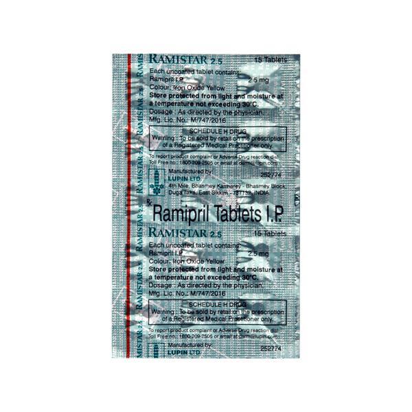 Ramistar 2.5mg Tablet 15'S