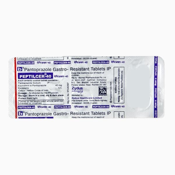 Peptilcer 40mg Tablet 10'S
