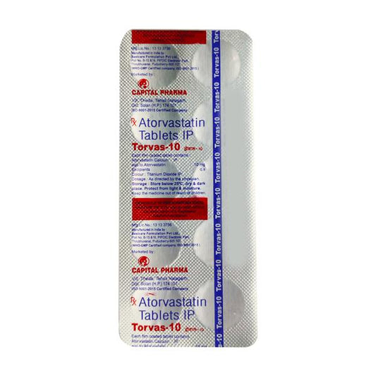 Torvas 10mg Tablet 10'S