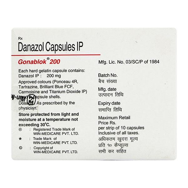Gonablok 200mg Capsule 10'S