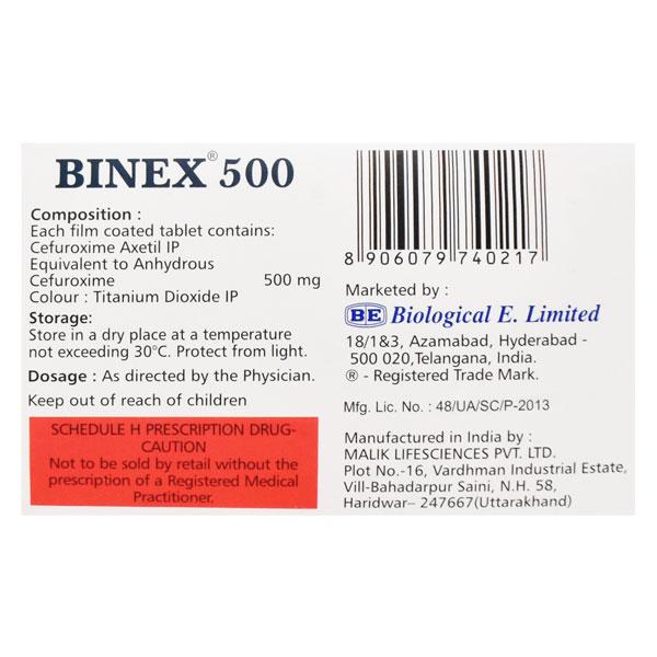 BINEX 500 Tablet 10's