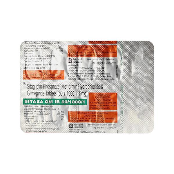SITAXA GM IR 1/50/1000 Tablet 10's
