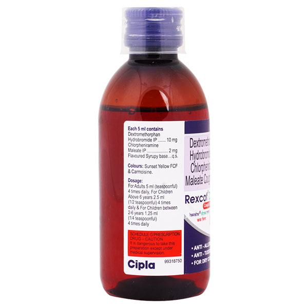 REXCOF DX NF COUGH Syrup 100ml