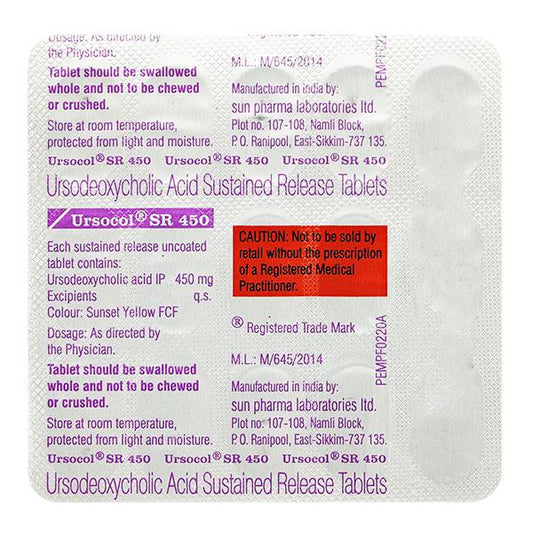 Ursocol Sr 450Mg Tablet 15's