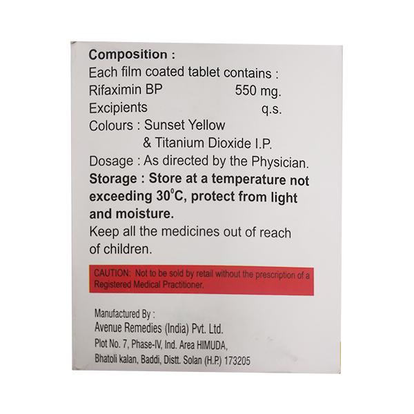XIFARIX 550 Tablet 10's