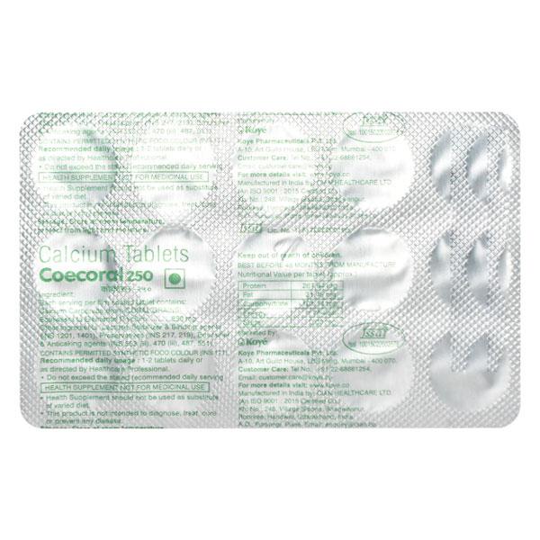 COECORAL 250 Tablet 15's