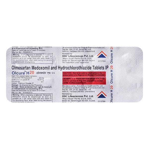 Olcure H 20/12.5mg Tablet 10'S