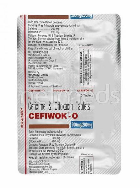 Cefiwok O Tablet 10'S