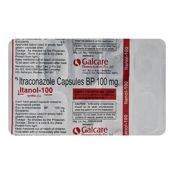 ITANOL 100 Capsule 10's
