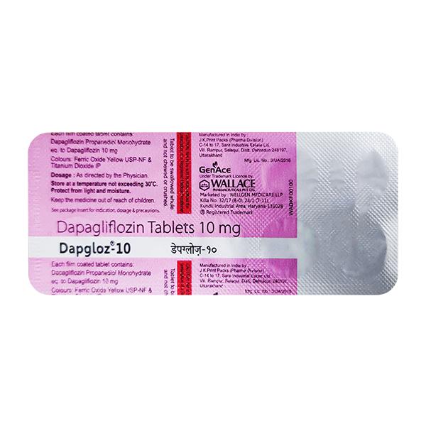 DAPGLOZ 10 Tablet 10's