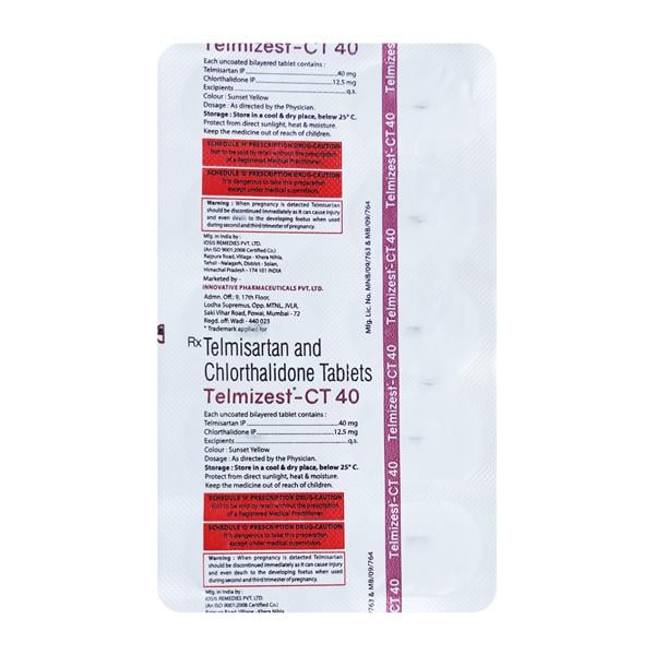 TELMIZEST CT 40 Tablet 10's