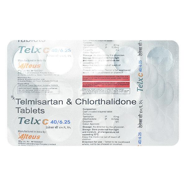 TELX C 40/6.25 Tablet 15's