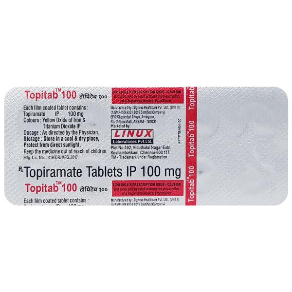 Topitab 100mg Tablet 10'S