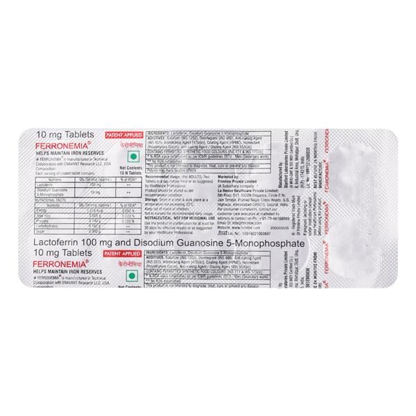 Ferronemia Tablet 10'S