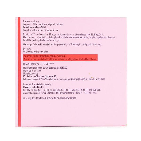 Exelon Tts 13.3mg Patch 15'S