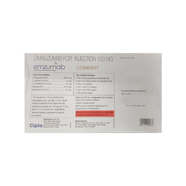 EMZUMAB 150 Combikit Injection 1's
