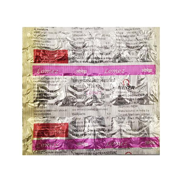 Lomez 20mg Capsule 15'S