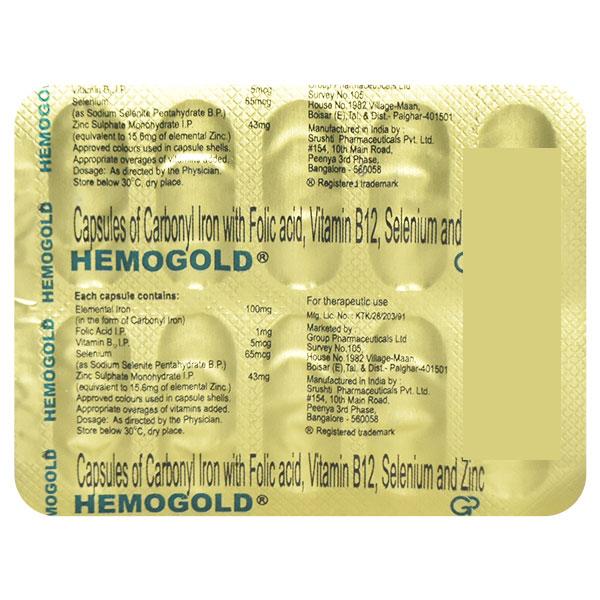 Hemogold Capsule 10'S