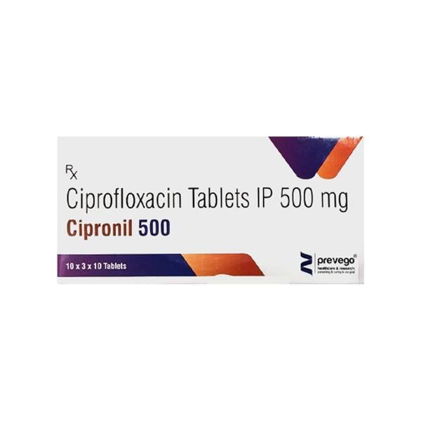 CIPRONIL 500 Tablet 10's