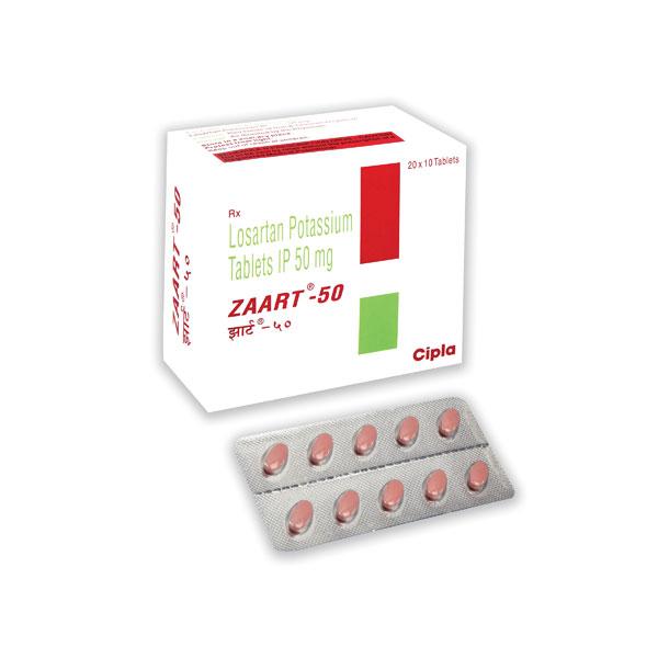 Zaart 50mg Tablet 10'S