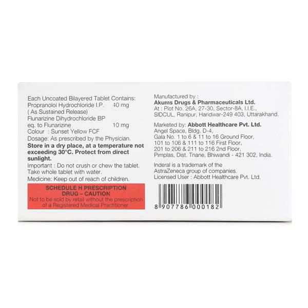 INDERAL F 10mg Tablet 10's