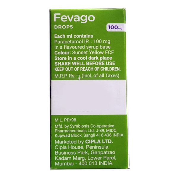 Fevago 100mg Peppermint Flavour  Drops 15ml