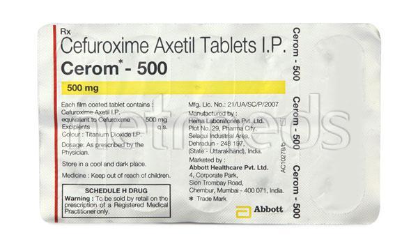 Cerom 500mg Tablet 10'S