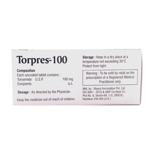 Torpres 100mg Tablet 10'S