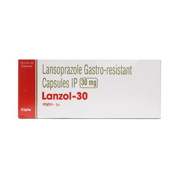 Lanzol 30mg Capsule 10'S