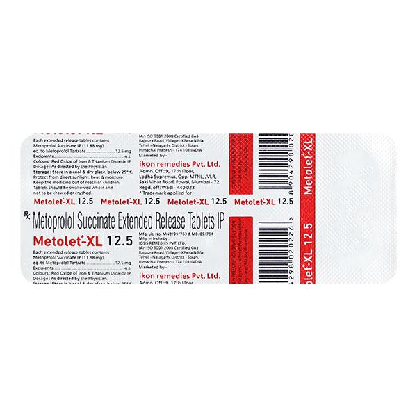 METOLET XL 12.5 Tablet 10's