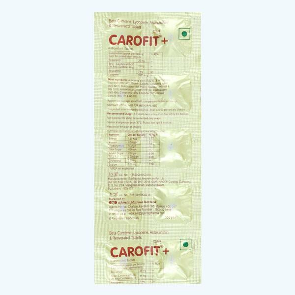 Carofit Plus Tablet 10'S