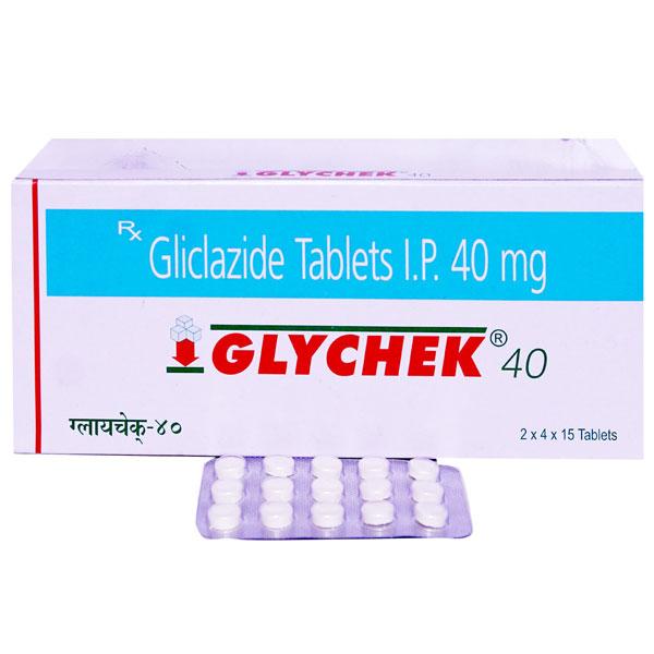 Glychek 40mg Tablet 10'S