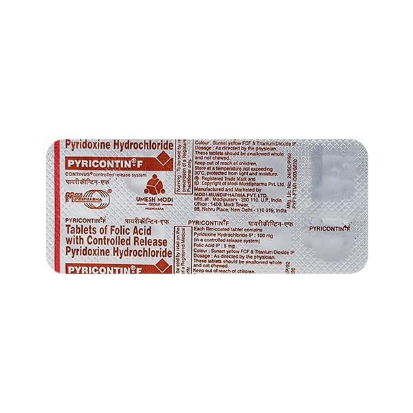 Pyricontin F Tablet 10'S