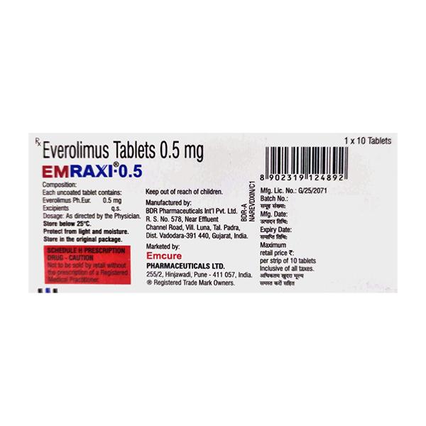 EMRAXI 0.5 Tablet 10's