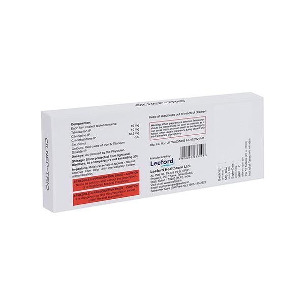 CILNEP TRIO Tablet 10's