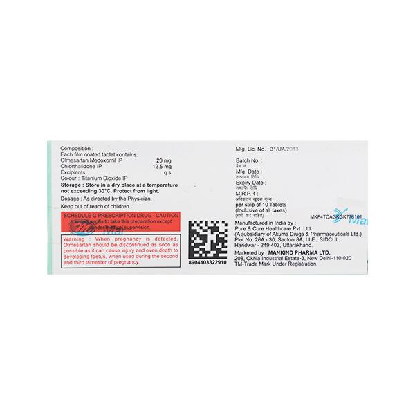 OLMETIME CT 20mg Tablet 10's