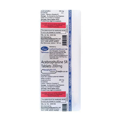 Venphylin SR 200mg Tablet 10'S